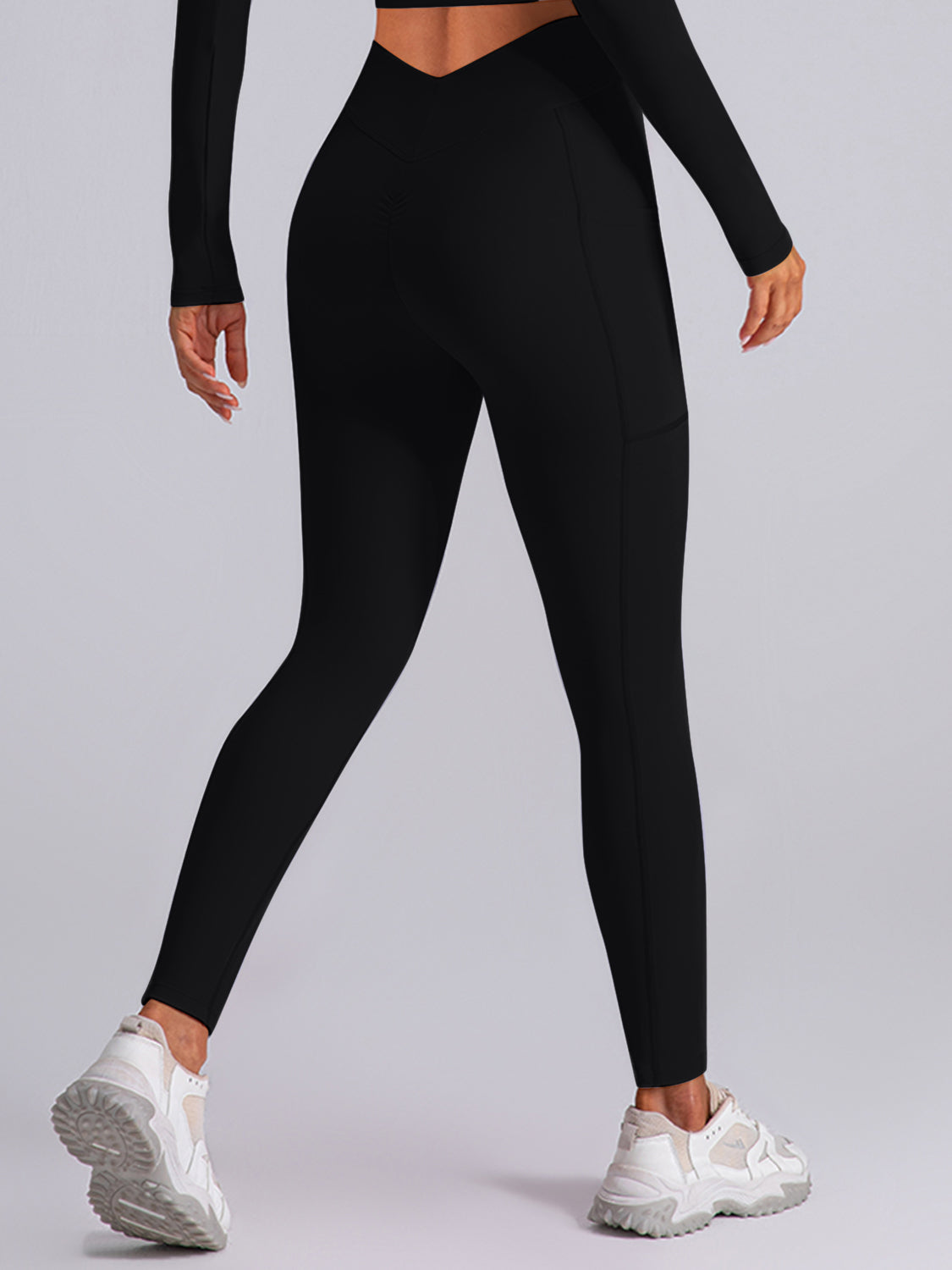 High Waist Active Leggings with Pockets - Shimmervee