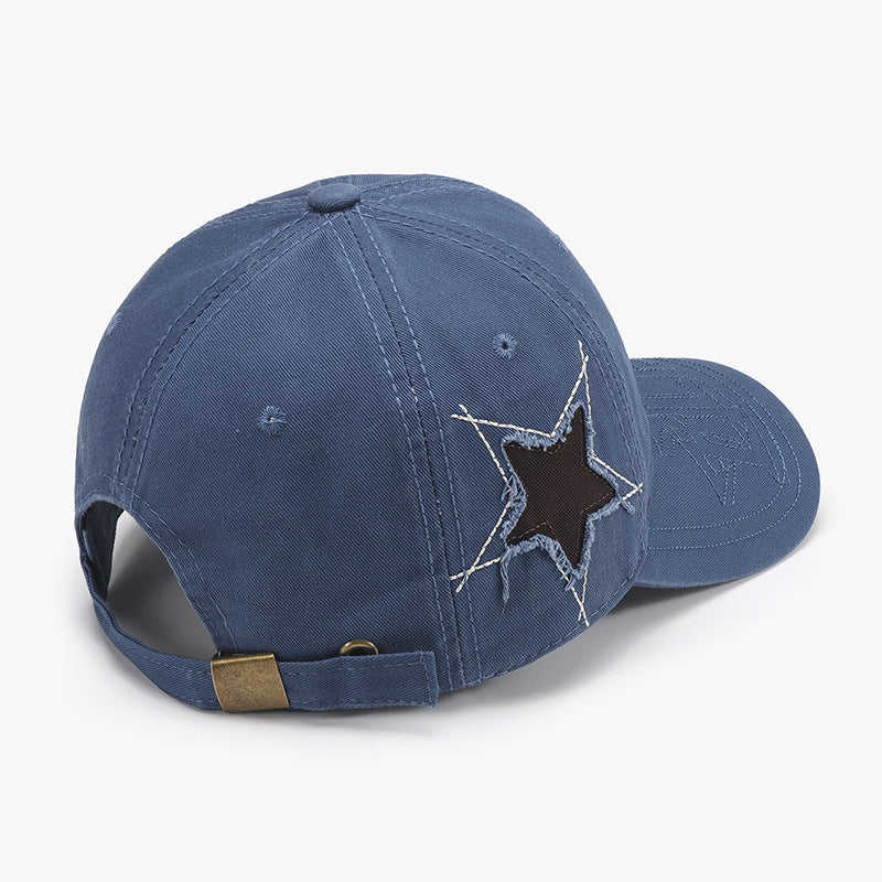 Adjustable Star Raw Hem Cap - Shimmervee