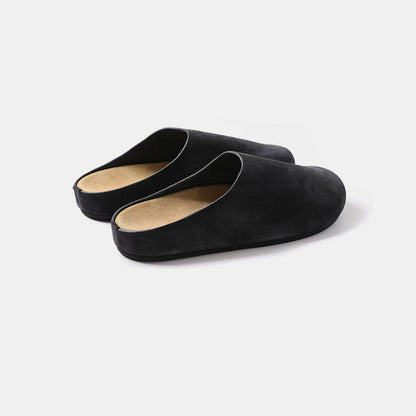 Suede Round Toe Slip-Ons - Shimmervee