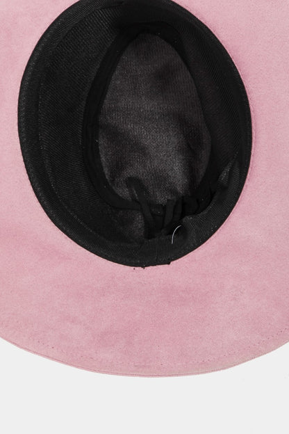 Fame Braided Faux Suede Hat - Shimmervee