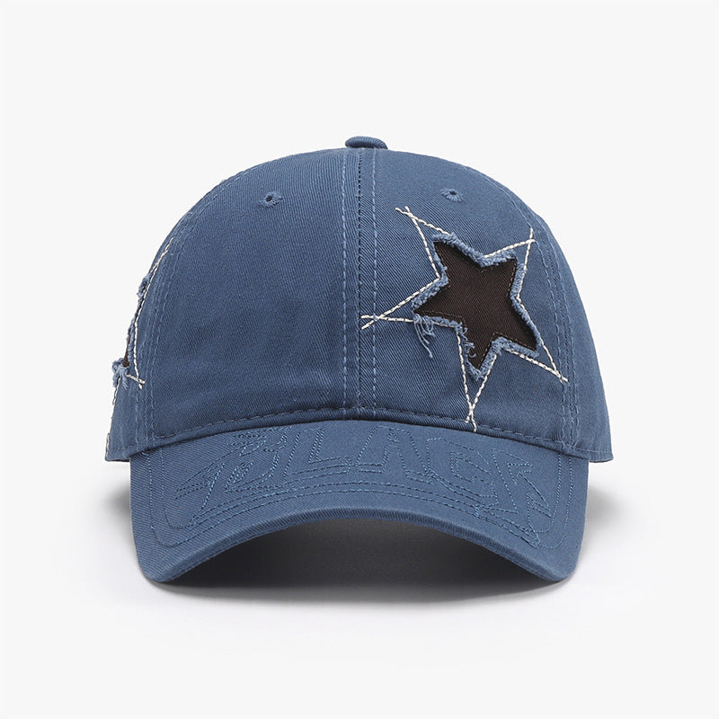 Adjustable Star Raw Hem Cap - Shimmervee