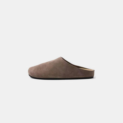 Suede Round Toe Slip-Ons - Shimmervee