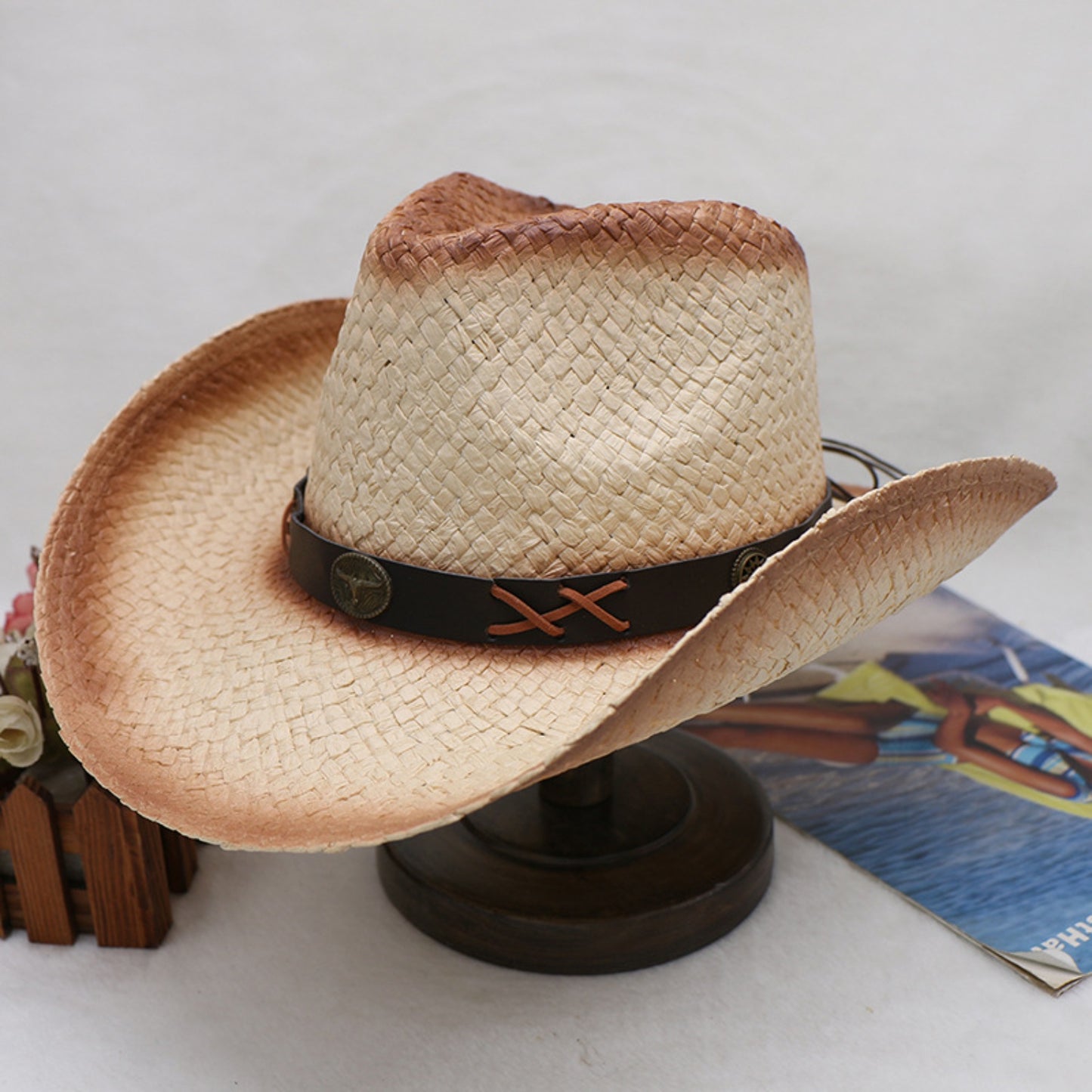 Papyrus Wide Brim Cowboy Hat - Shimmervee