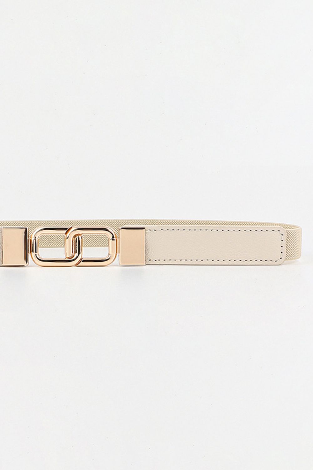 Geometric Double Buckle Elastic Belt - Shimmervee