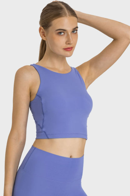 Millennia Feel Like Skin Highly Stretchy Cropped Sports Tank