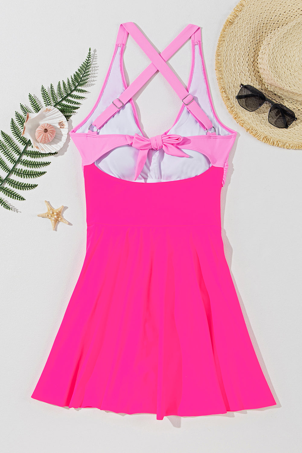 Crisscross V-Neck One-Piece Swimwear - Shimmervee