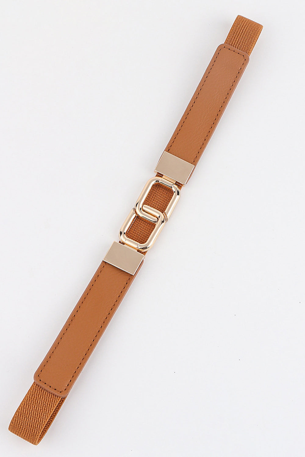 Geometric Double Buckle Elastic Belt - Shimmervee