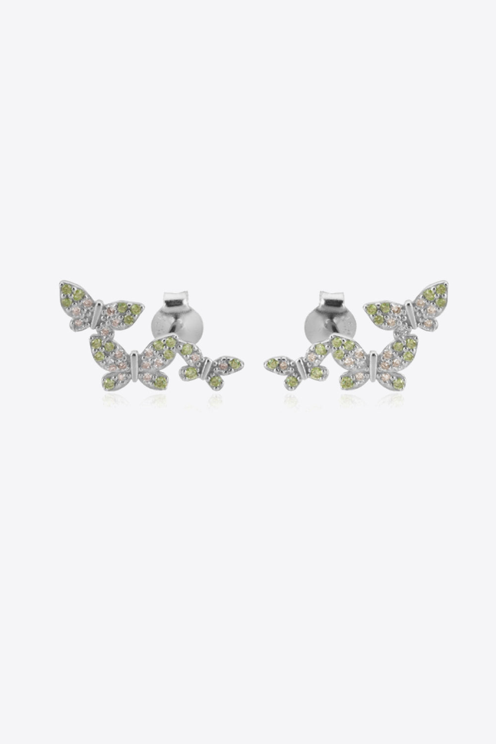 Zircon Butterfly 925 Sterling Silver Earrings - Shimmervee