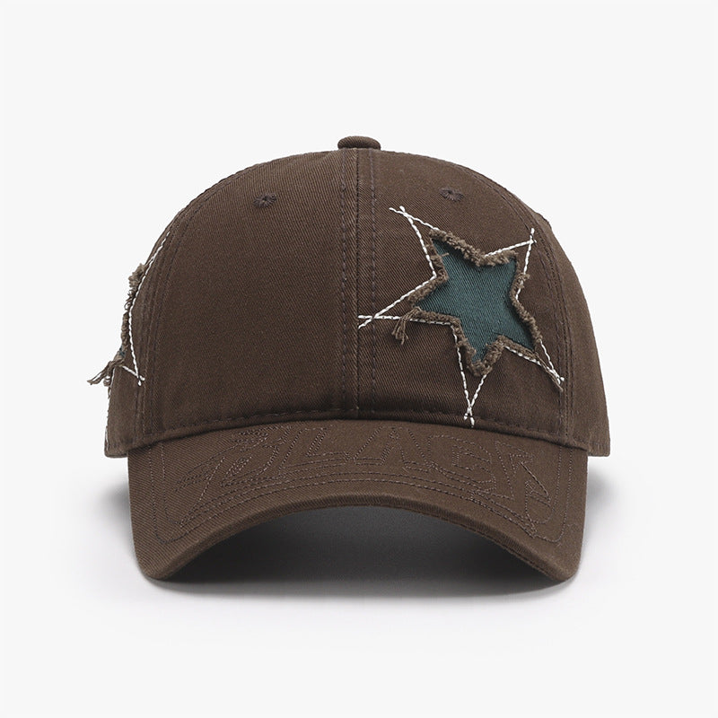 Adjustable Star Raw Hem Cap - Shimmervee