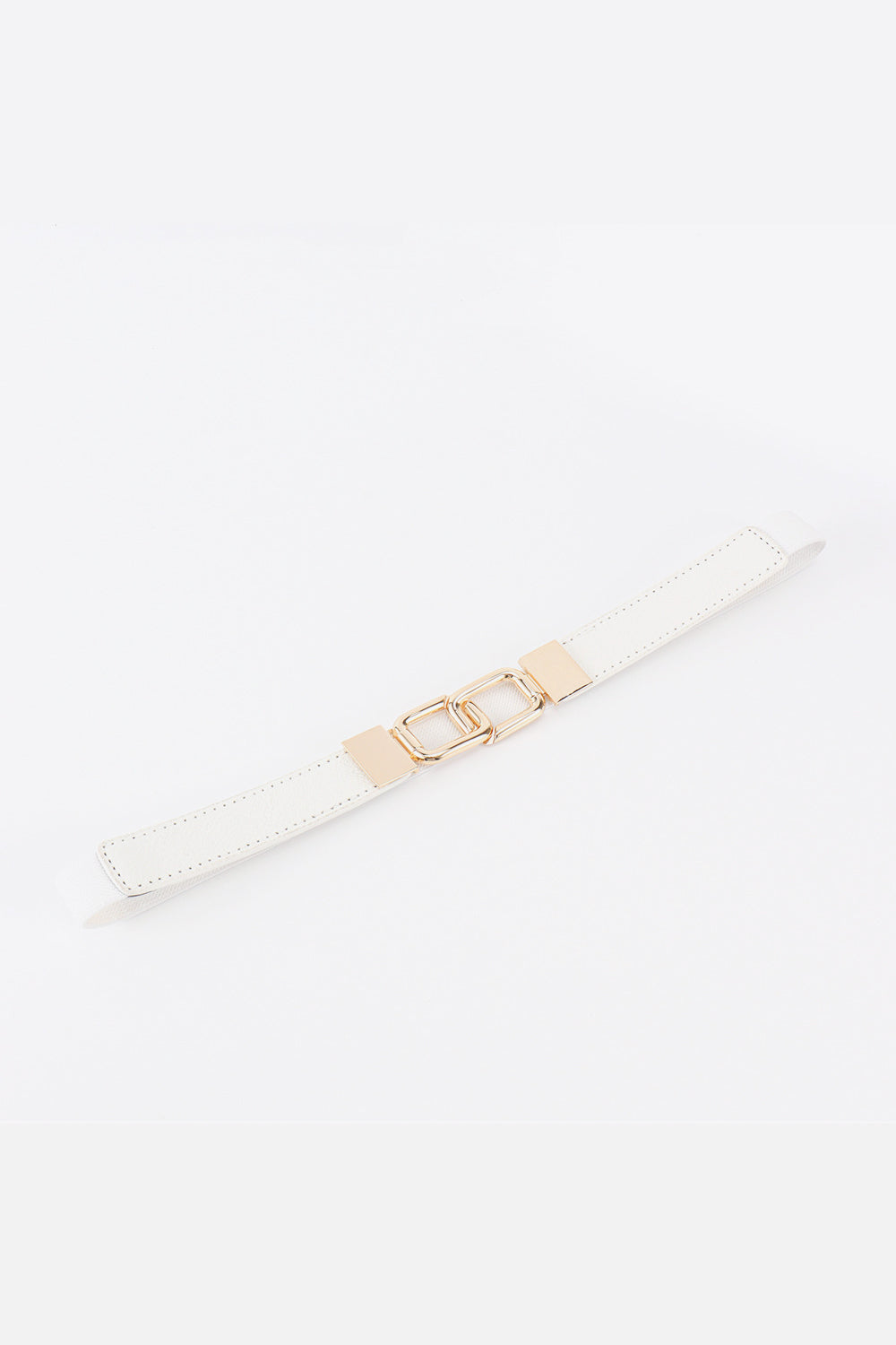 Geometric Double Buckle Elastic Belt - Shimmervee