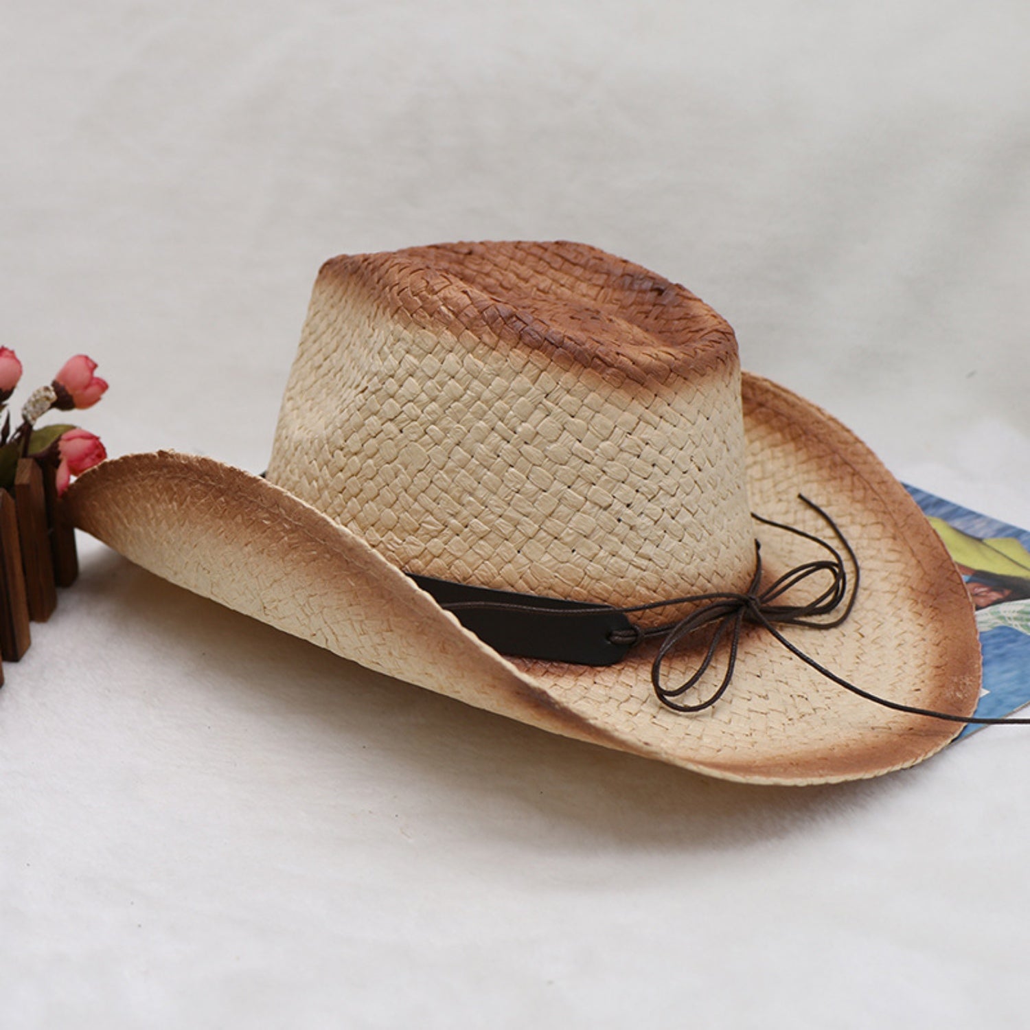 Papyrus Wide Brim Cowboy Hat - Shimmervee