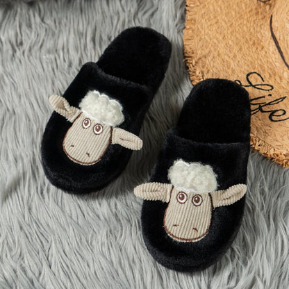 Sheep Round Toe Slippers - Shimmervee