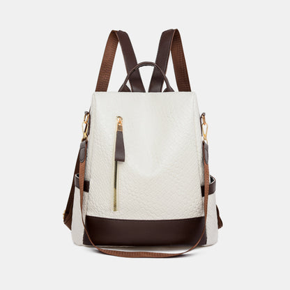 PU Leather Backpack Bag - Shimmervee