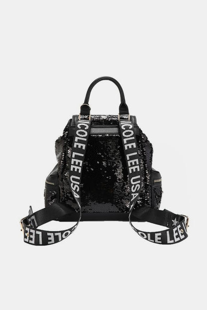 Nicole Lee USA Sequin Patch Backpack