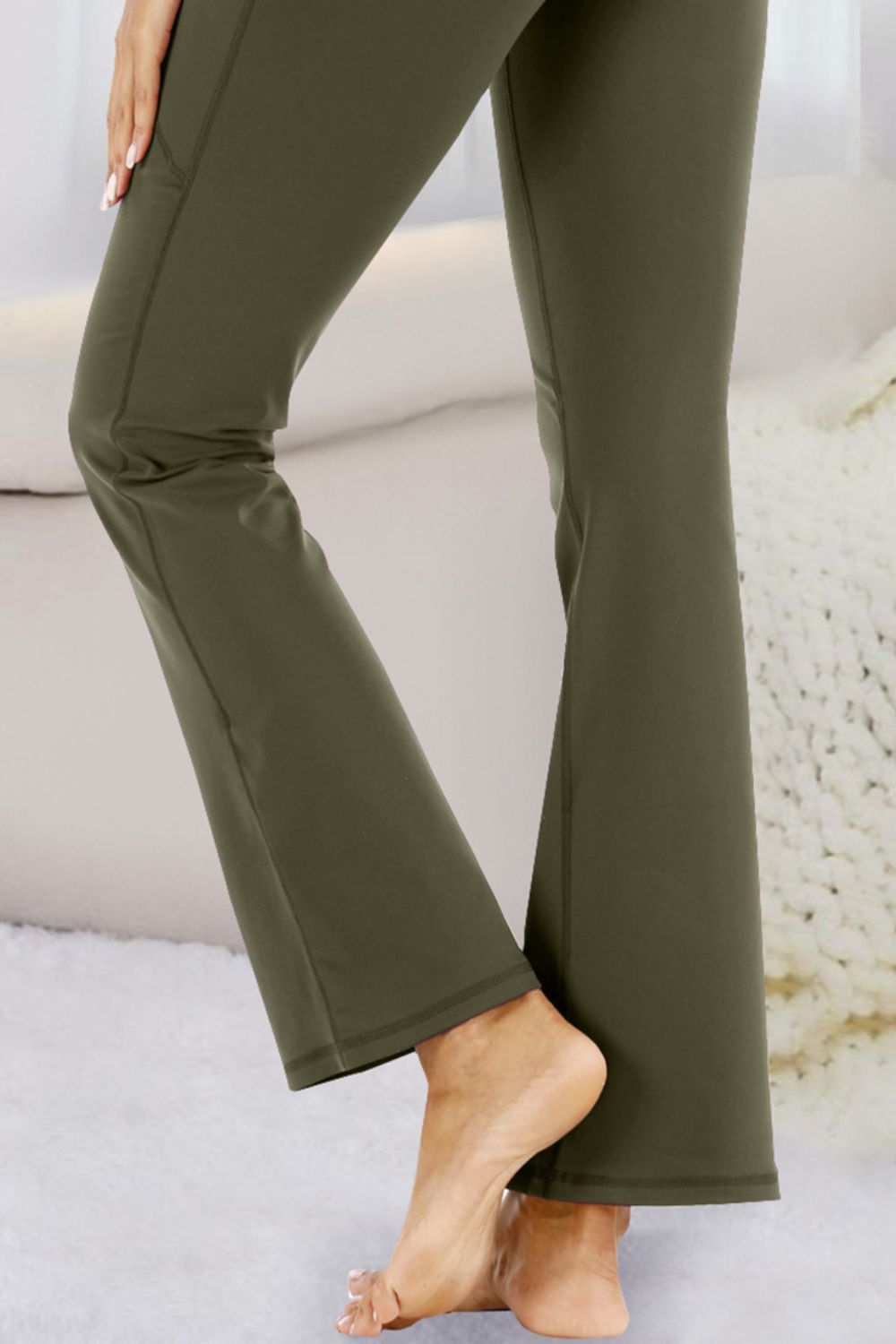 Pocketed High Waist Active Pants