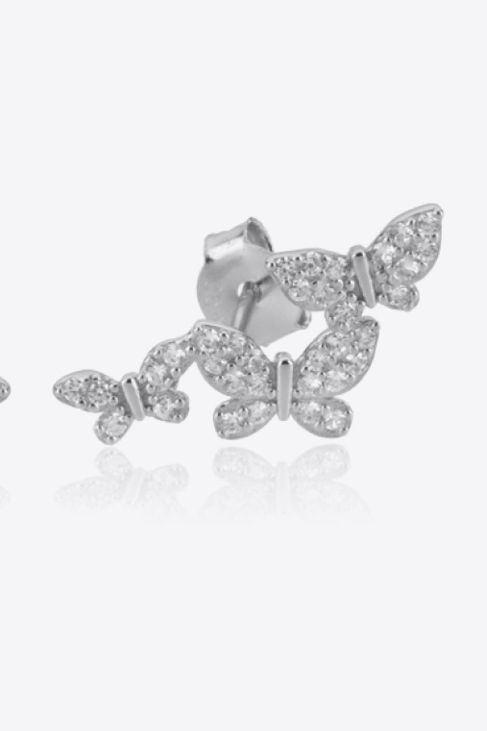 Zircon Butterfly 925 Sterling Silver Earrings - Shimmervee