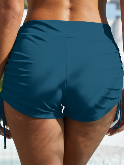 FAM-FAM Drawstring Mid-Rise Waist Swim Shorts