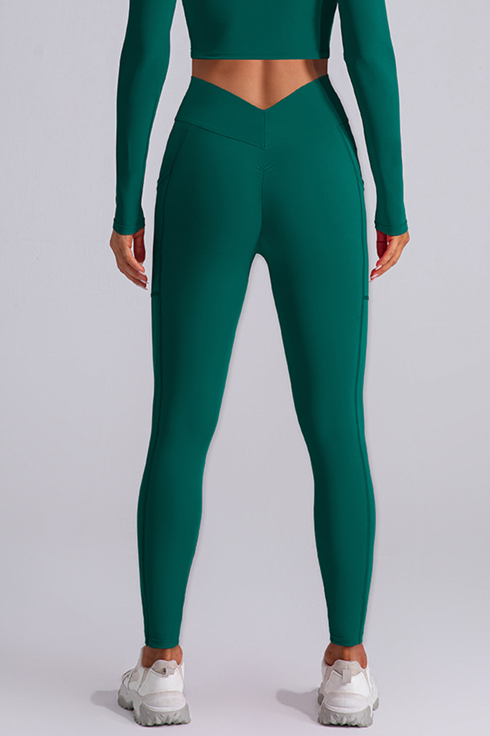 High Waist Active Leggings with Pockets - Shimmervee