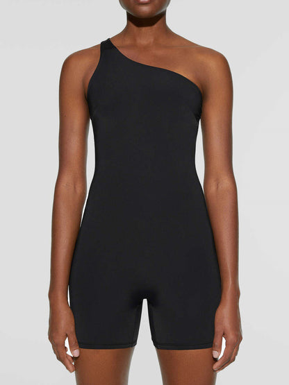 Single Shoulder Active Romper - Shimmervee