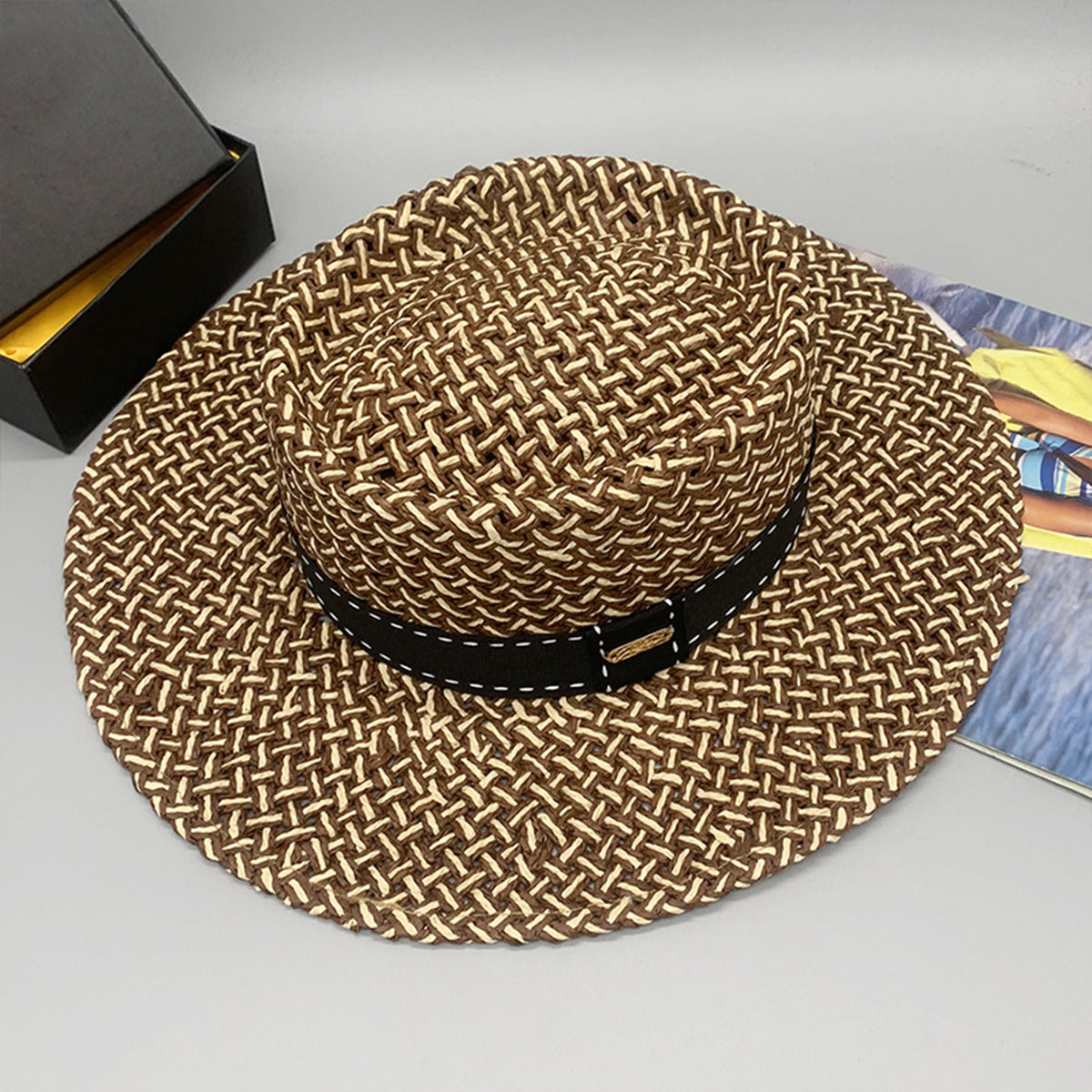 Adjustable Paper Braided Hat