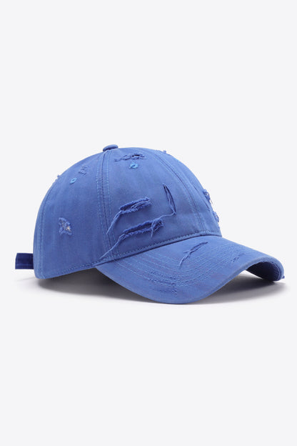 Distressed Adjustable Baseball Cap - Shimmervee