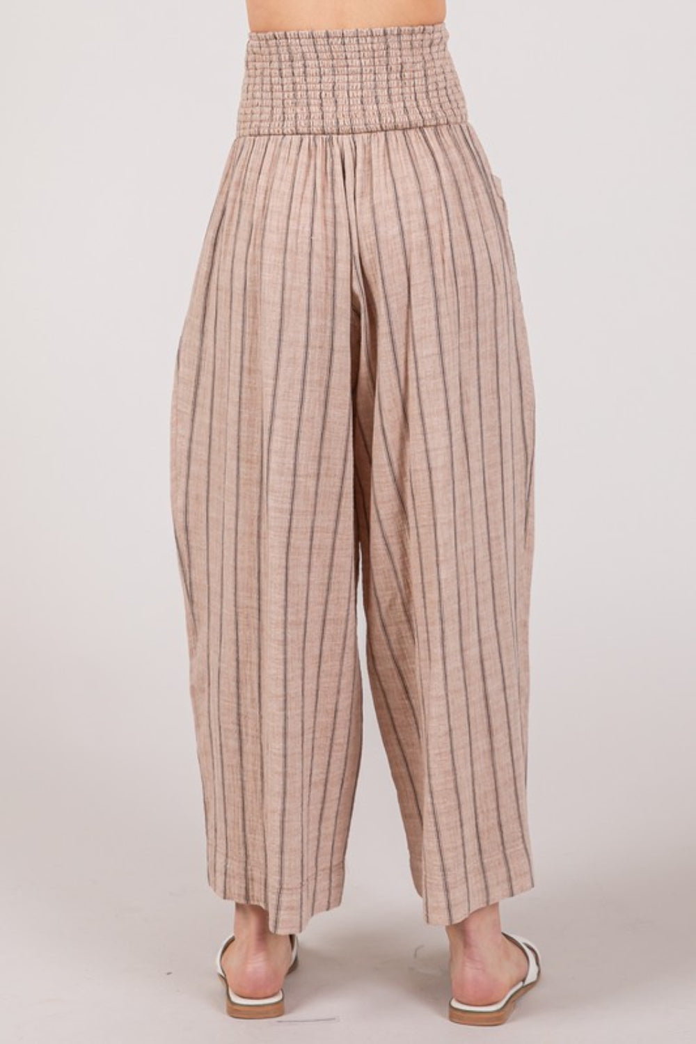 SAGE + FIG Cotton Gauze Wash Stripe Pants - Shimmervee