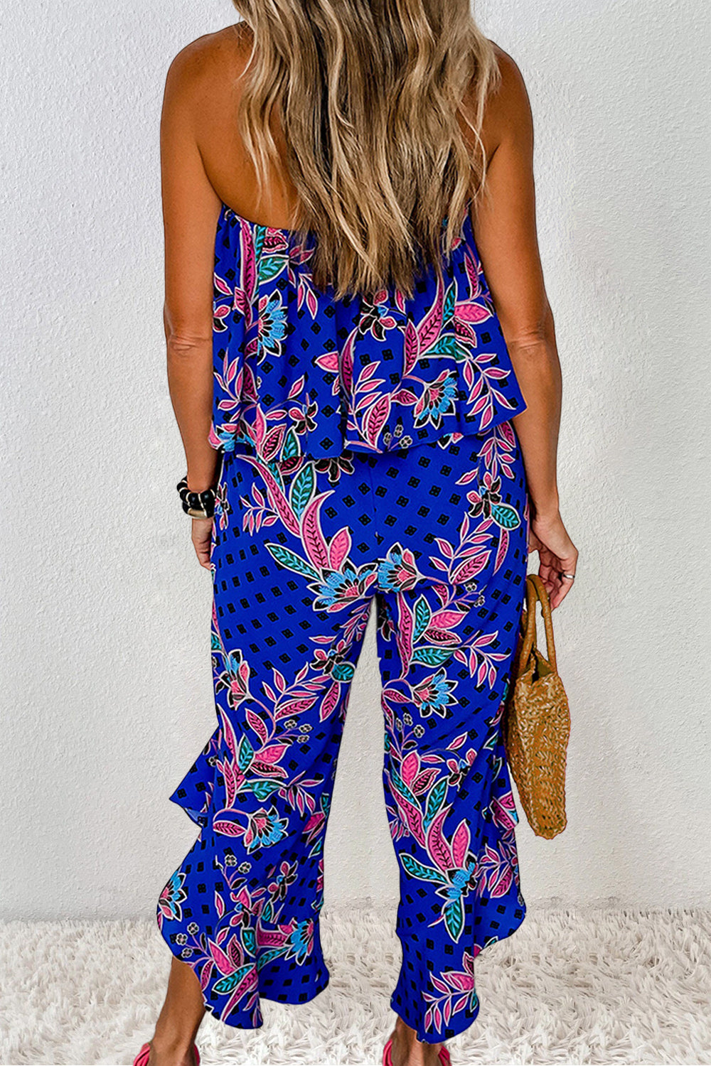 Printed Tube Jumpsuit - Shimmervee