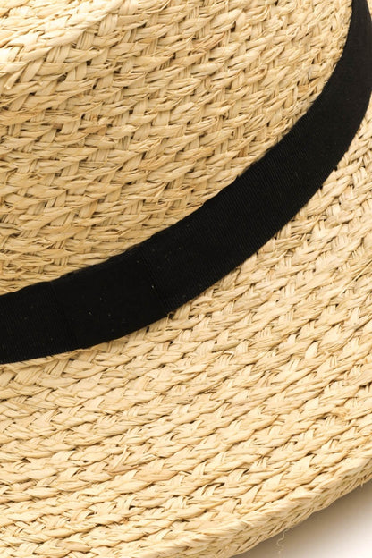 Fame Wide Brim Straw Weave Hat - Shimmervee