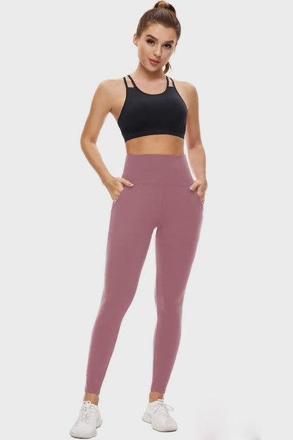 Pocketed High Waist Active Leggings - Shimmervee