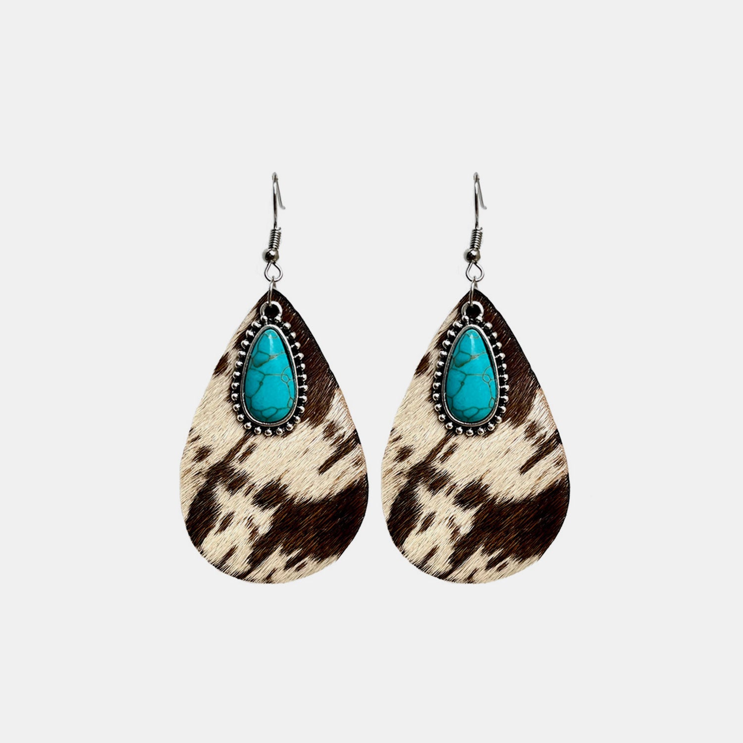 Artificial Turquoise Teardrop Earrings - Shimmervee