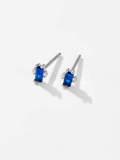 925 Sterling Silver Zircon Stud Earrings