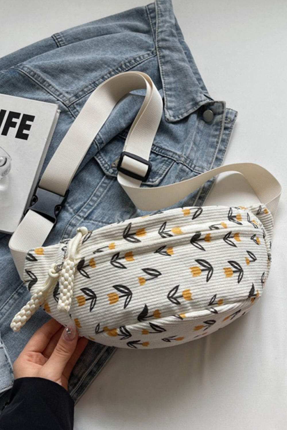 Printed Adjustable Strap Sling Bag - Shimmervee