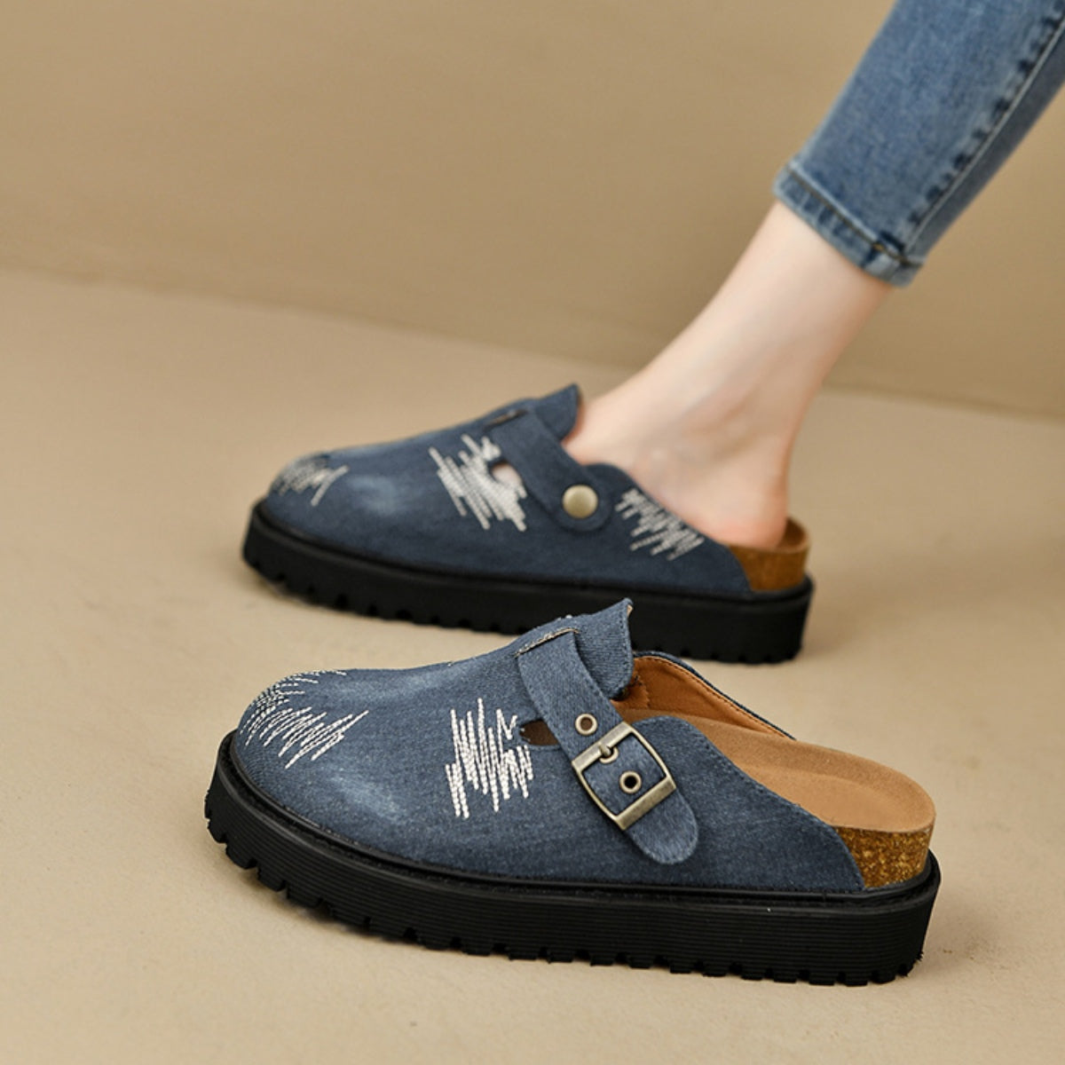 Round Toe Platform Loafers - Shimmervee