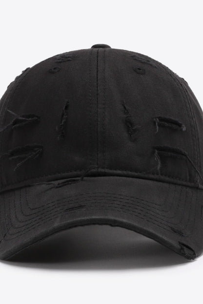 Distressed Adjustable Baseball Cap - Shimmervee